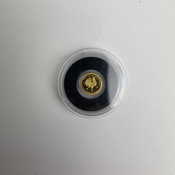 5 Gold Dollar Münze Gallischer Hahn Staatswappen Nauru