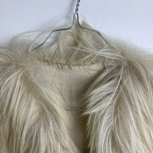 70er Jahre Damen Ziegenfell Hippie Jacke