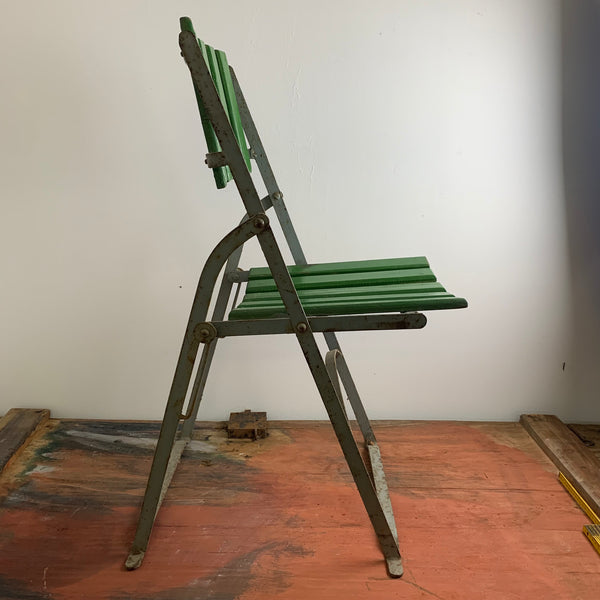 Biergarten Klapp Stuhl grau grün