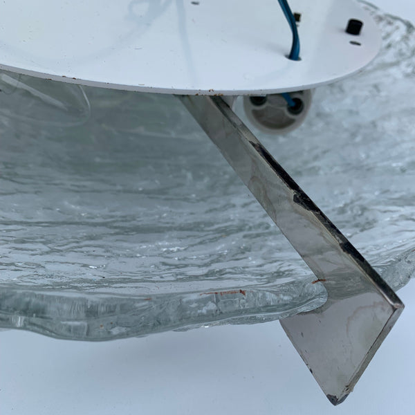 Plafoniere Flush Mount Ice Glas Lampe von Kaiser Leuchten