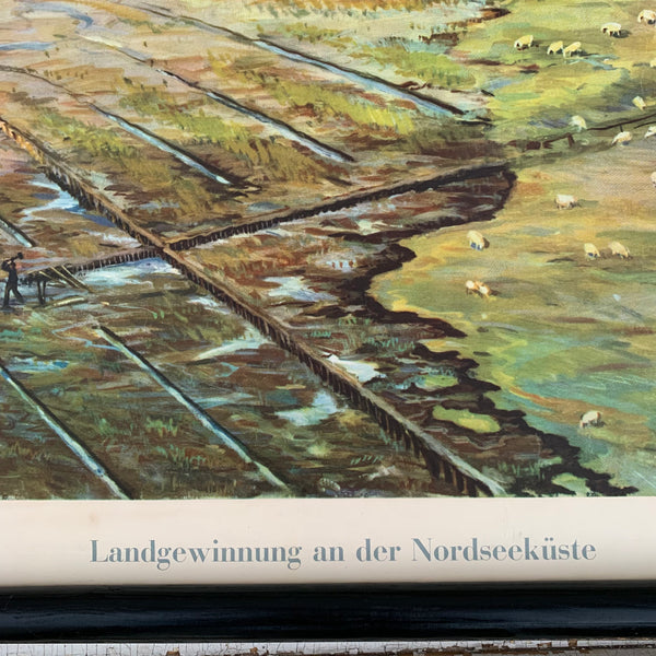 Alte Schulkarte Landgewinnung