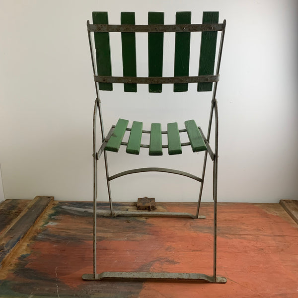 Biergarten Klapp Stuhl grau grün