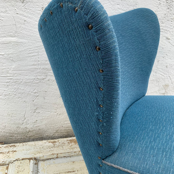 Mid Century Cocktailsessel in blau