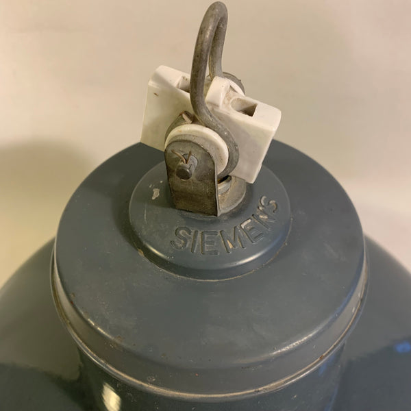 Bauhaus Lampe aus Emaille von Siemens