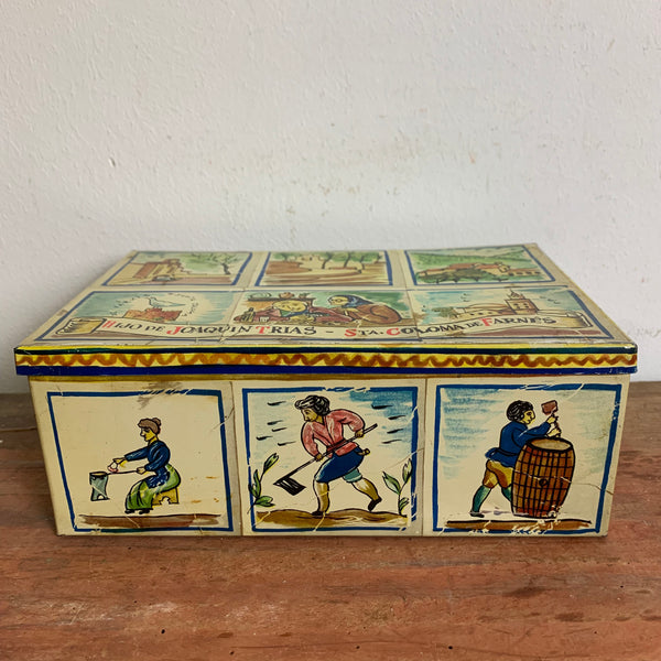 Vintage Blechdose Teulas Crocantins