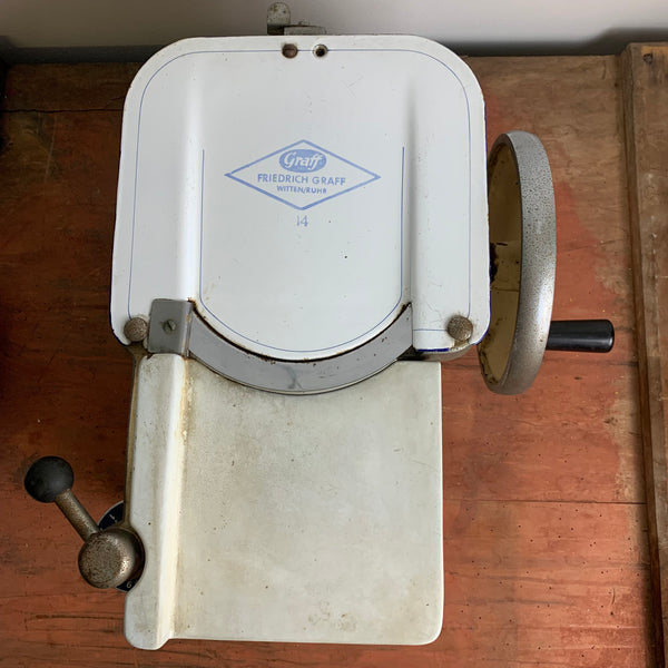 Vintage Horizontal Aufschnittmaschine von Graff