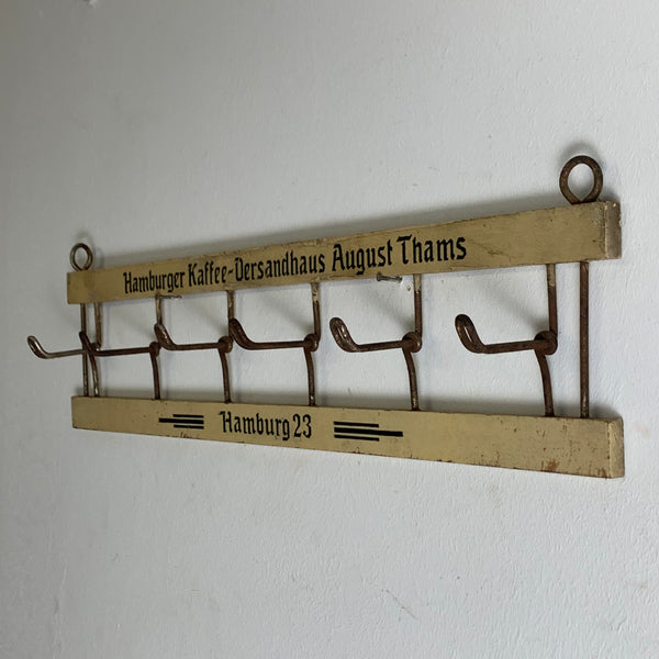 Vintage Garderobe Hamburger Kaffee Versandhaus August Thams