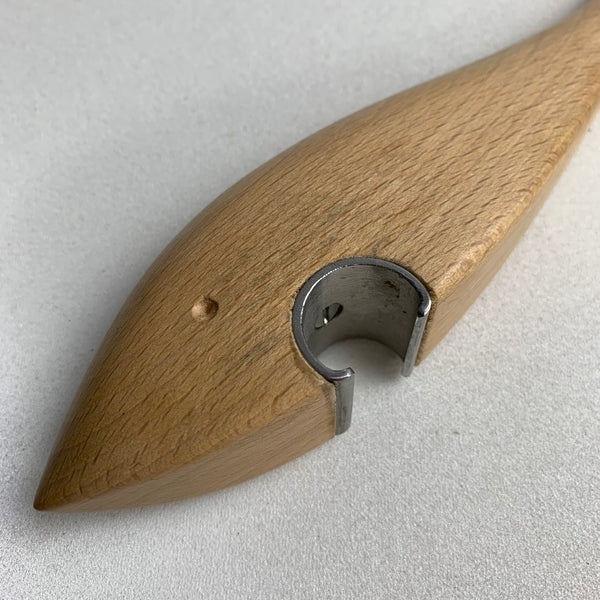 Vintage Flaschenöffner als Fisch aus Holz