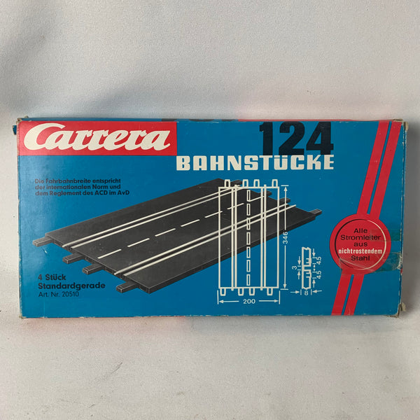 Carrera 124 Bahnstücke 20510 Standardgerade 4 Stück OVP
