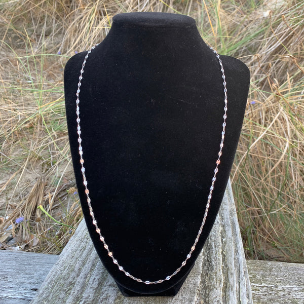 Feine Sterling Silber Plattenkette
