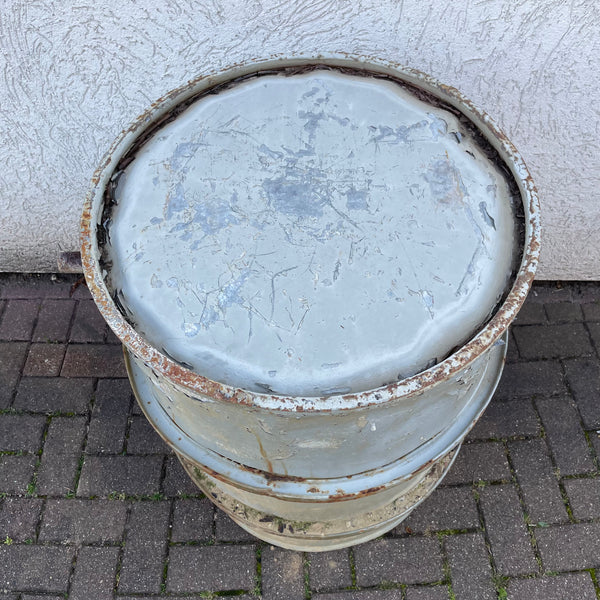 Altes Ölfass aus Eisen von Shell