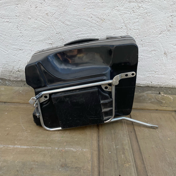 Vintage BMW Motorrad Kofferset mit Halter