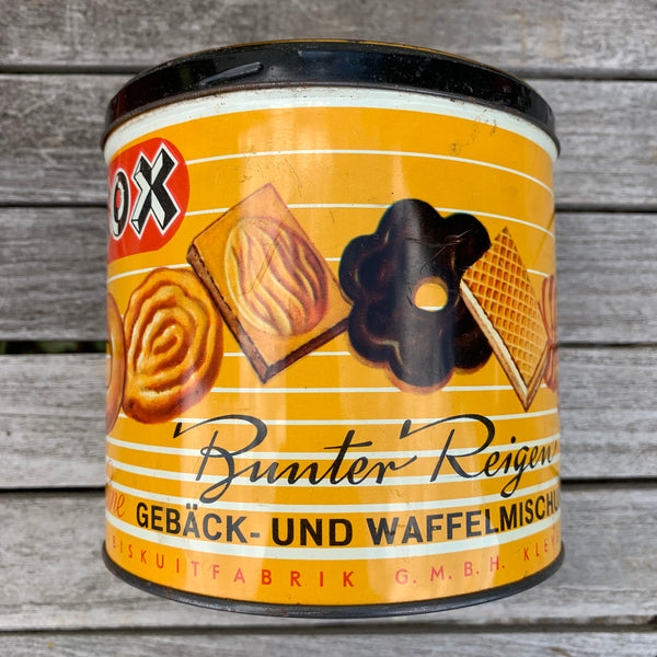Vintage Blechdose XOX Keksdose