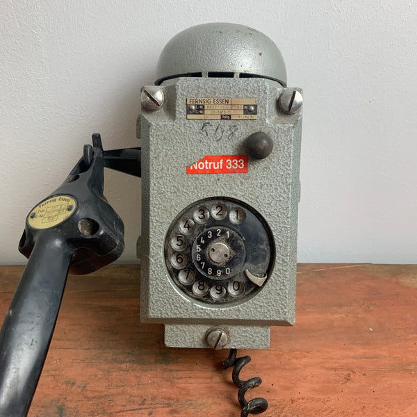 Industrielles antikes Gruben Telefon