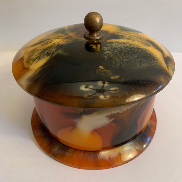 Deckel Dose Catalin Bakelit Art Deco