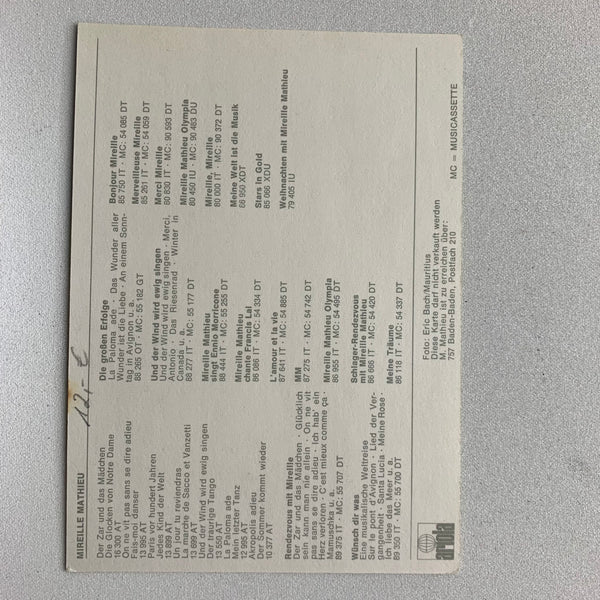 Autogramm Mireille Mathieu