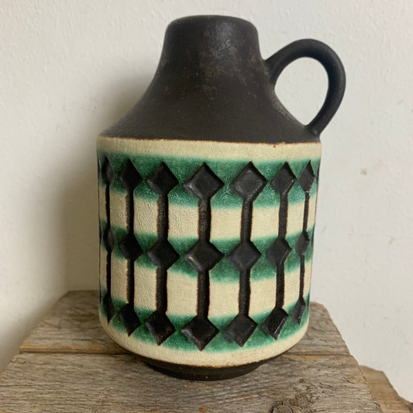 Vintage Mid Century Keramik Vase von Jasba 1033-15