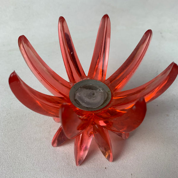 Vintage Kerzenständer Friedel rot
