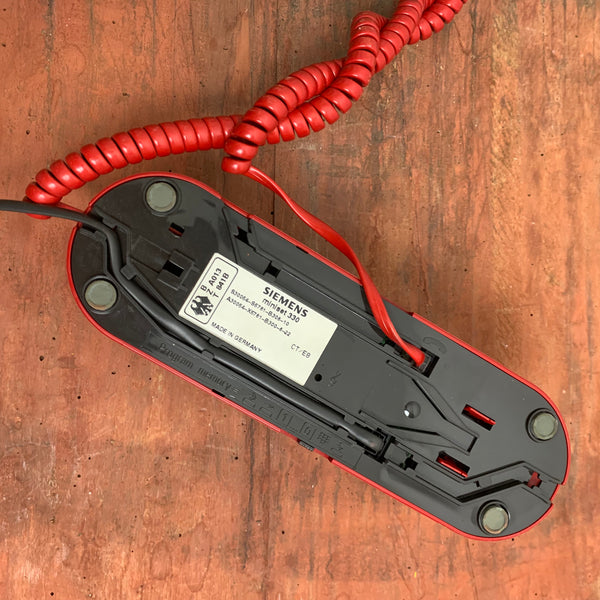 Rotes Tasten Telefon Miniset 330 von Siemens