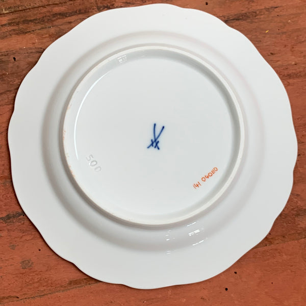 Meissen Gebäck Teller Blumendekor