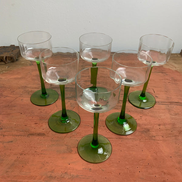 6er Set Weingläser Jugendstil