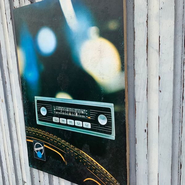 Blaupunkt Werbe Aufsteller / Schild / Autoradio