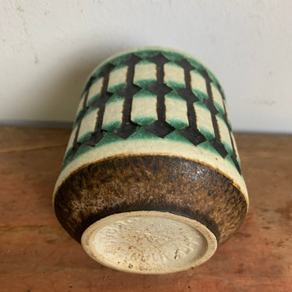 Vintage Mid Century Keramik Vase von Jasba 1033-15