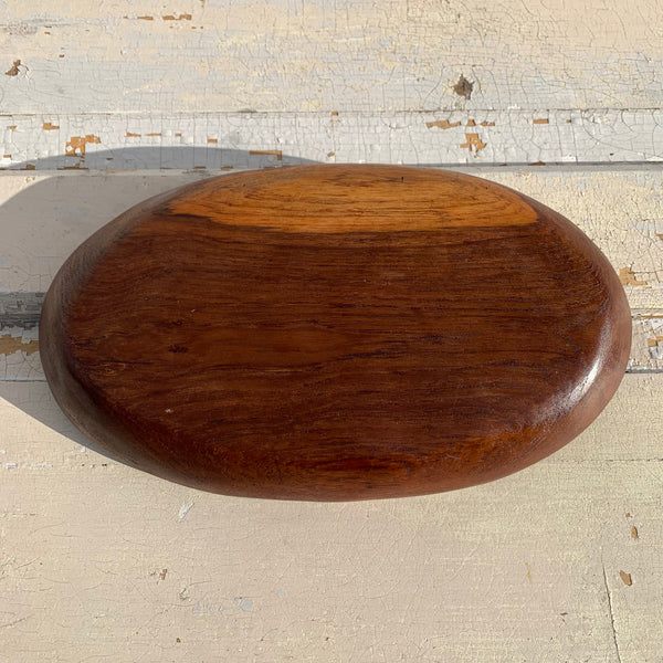 Vintage Teakholz Schale von Laur Jensen für Odense