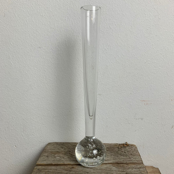 Vintage Orchideen Bubble Glas Vase