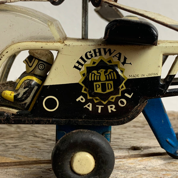 Vintage Blechspielzeug Hubschrauber