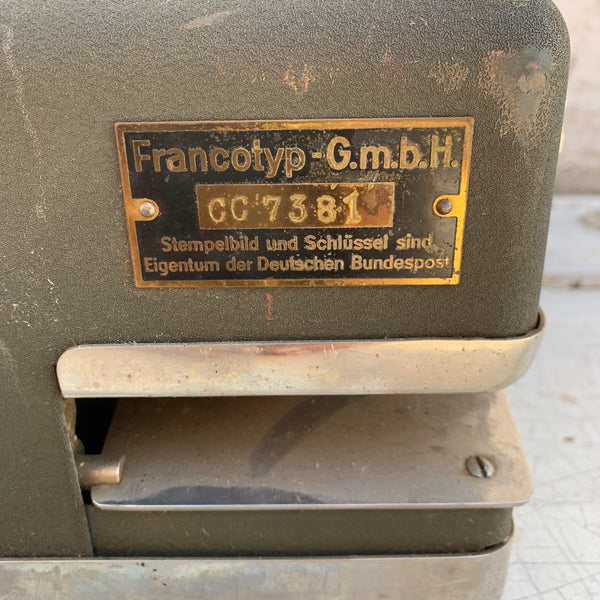 Alte Frankiermaschine Francotyp