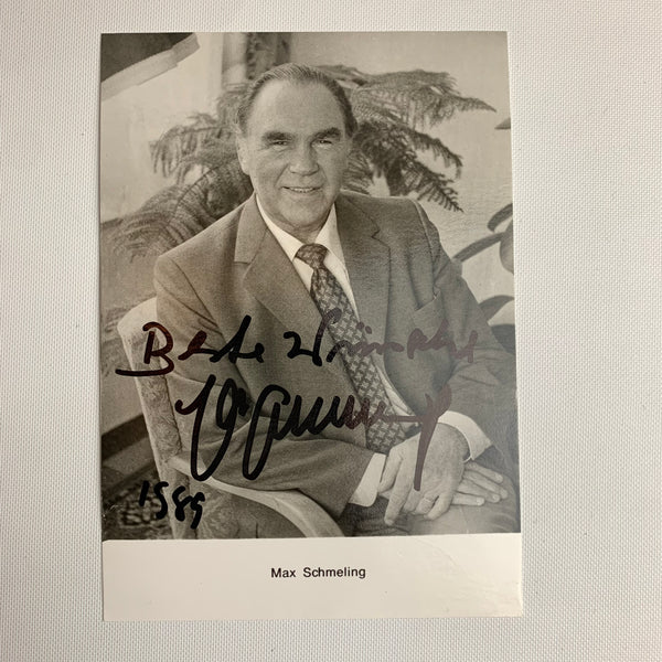 Autogramm Max Schmeling