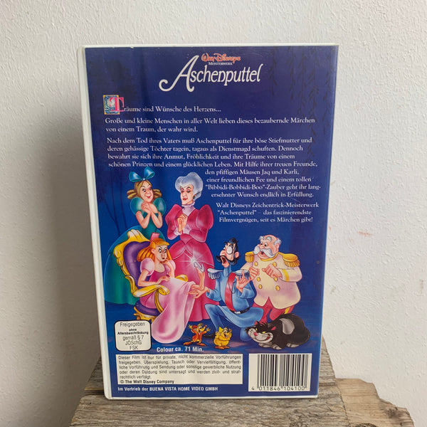 VHS Video Kassette Aschenputtel Meisterwerk von Walt Disney