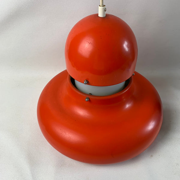 Orange rote Space Age Deckenlampe von Sölken Leuchten