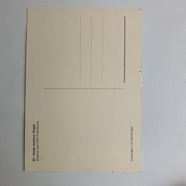 Autogramm Dr. Hans - Jochen Vogel
