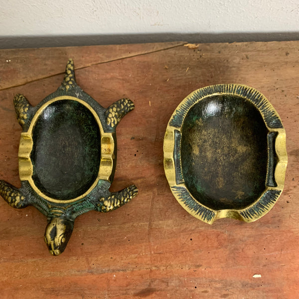 Art Deco Bronze Aschenbecher als Schildkröte
