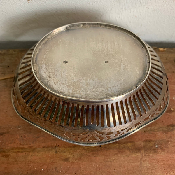 Niederländische Pralinenschale aus Silber