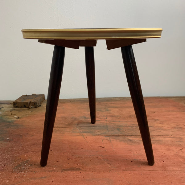 Kleiner Nierentisch / Hocker 50er Jahre