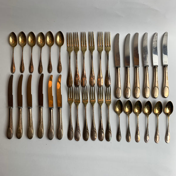 36 Teile Dessertbesteck / Obstbesteck von Wilkens 800er Silber