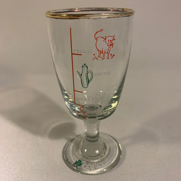 Altes vintage Irish coffee Glas