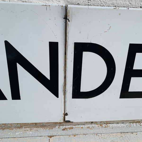 Vintage Emaille Schild Bad Gandersheim