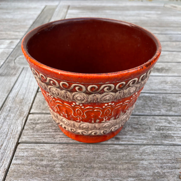 Vintage Keramik Blumen Übertopf von Scheurich 214-15