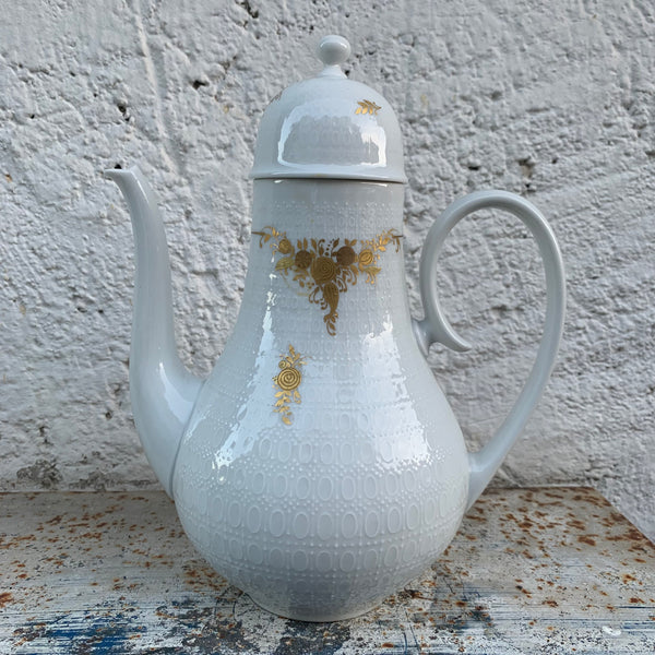 Kaffeekanne Romanze in Dur Gold von Björn Wiinblad für Rosenthal