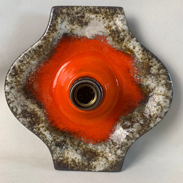 Fat Lava Wand Lampe orange braun