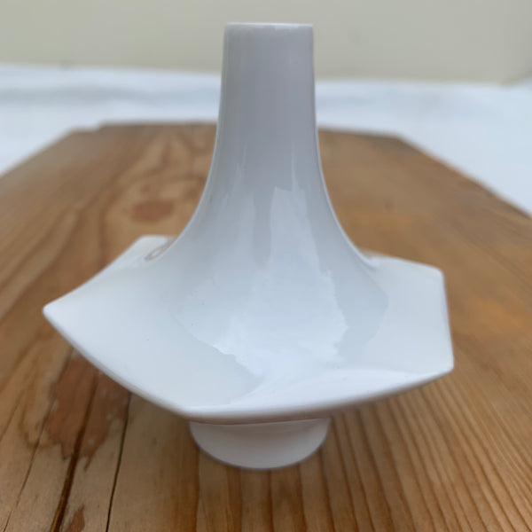 Weiße Space Age Vase von Fürstenberg