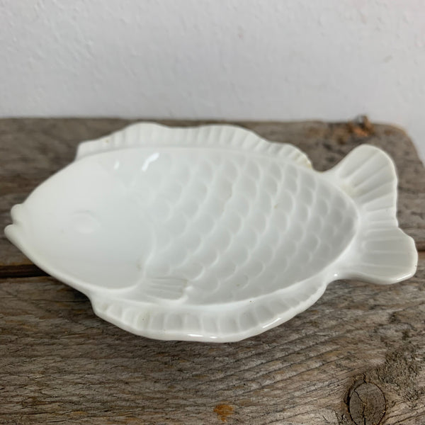Weißes Porzellan Fisch Schälchen KPM Zeptermarke
