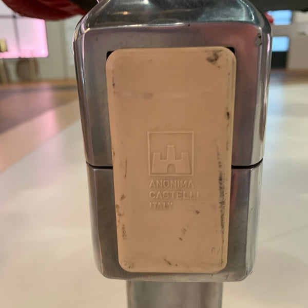 Aluminium Drei-Sitz Bank von Giancarlo Piretti für Castelli