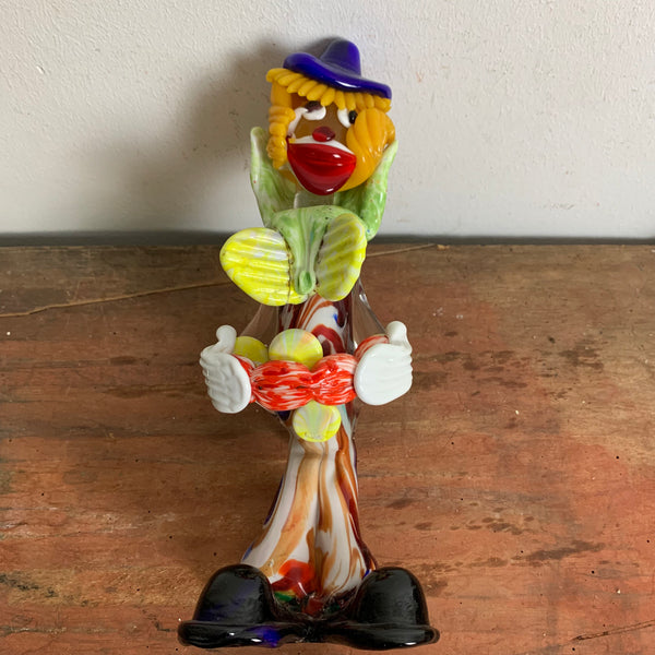 Vintage Murano Glas Skulptur Clown