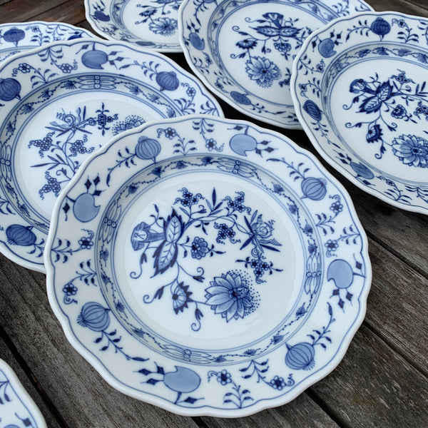 9 Teller Zwiebelmuster Meissen Schwertermarke