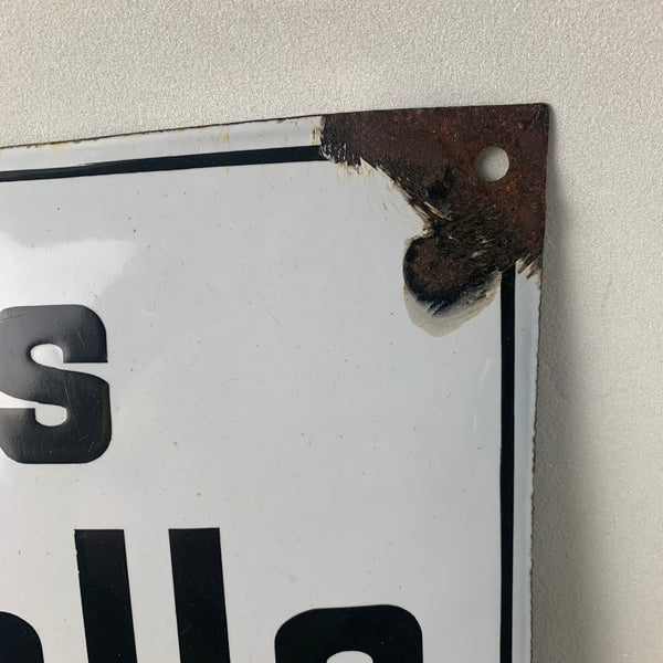 Emaille Schild Omnibus Haltestelle